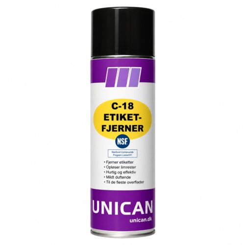 Etikettefjerner NSF K3 C-18 Unican 500 ml